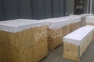 Stirofilm proteje las cajas contra el agua