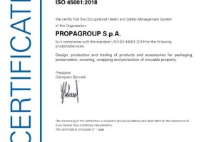 Certificado UNI EN ISO 45001:2018